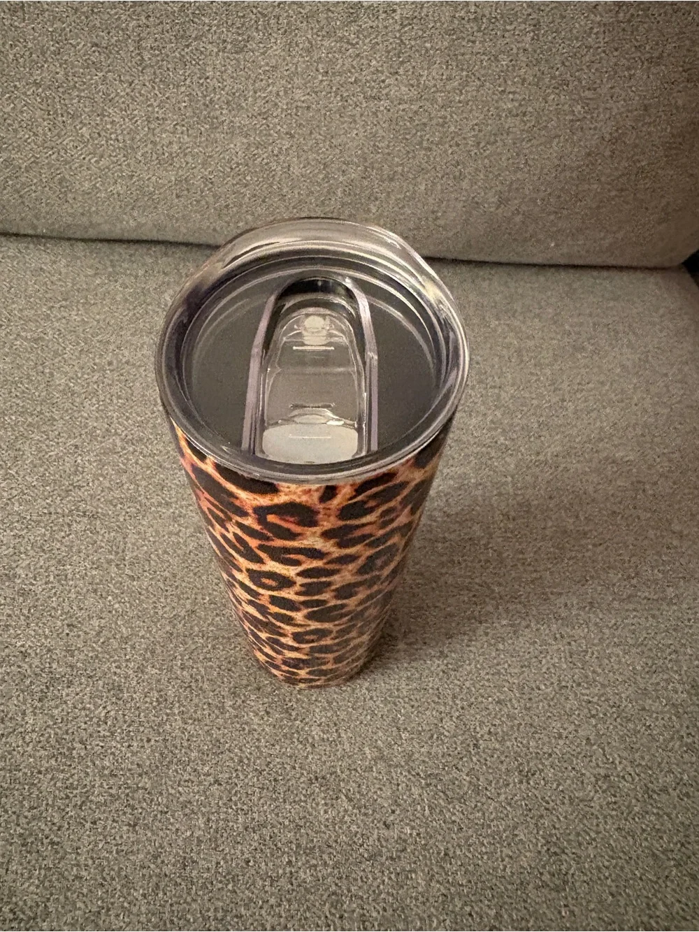Leopard Print Decorative Tumbler - Brown